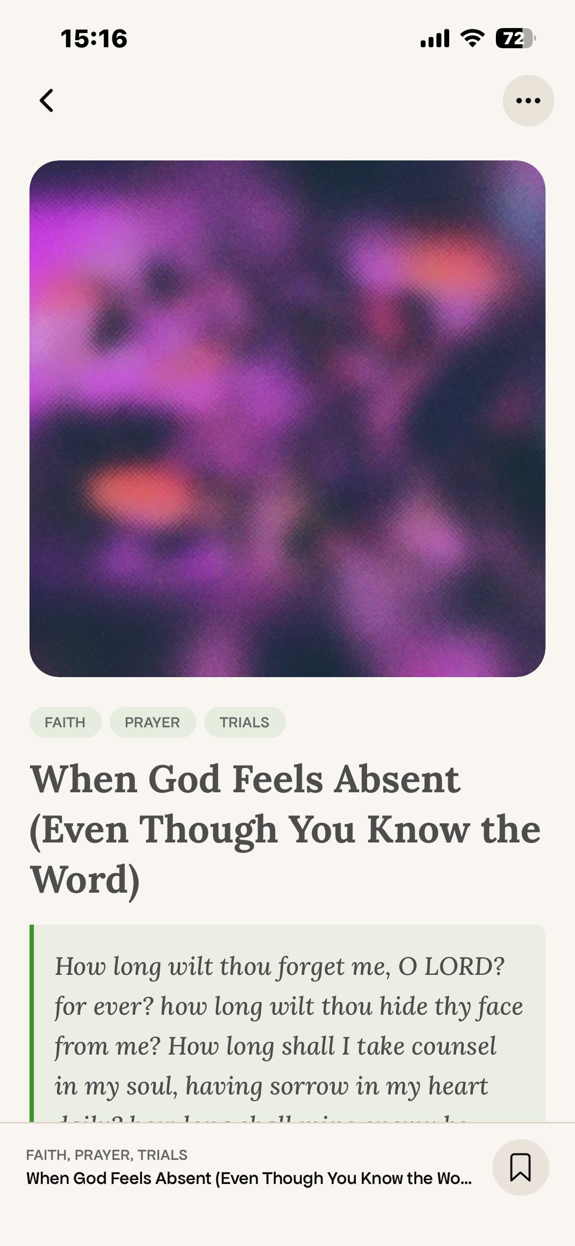 InSpiritInTruth: You read